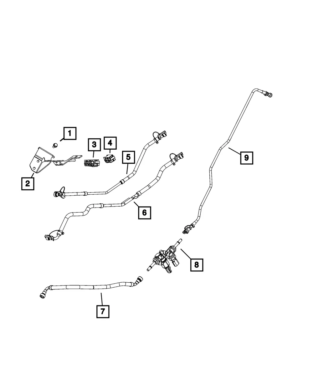Fuel Supply And Return Bundle - Mopar (57009637AB)