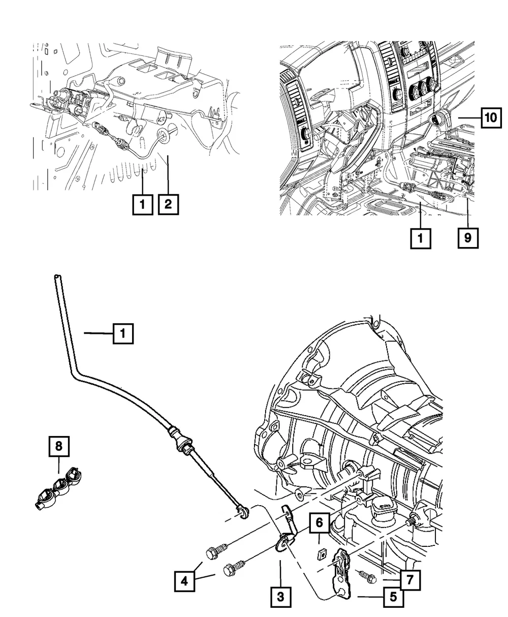 Transmission Shifter - Mopar (5lp381x9aa)