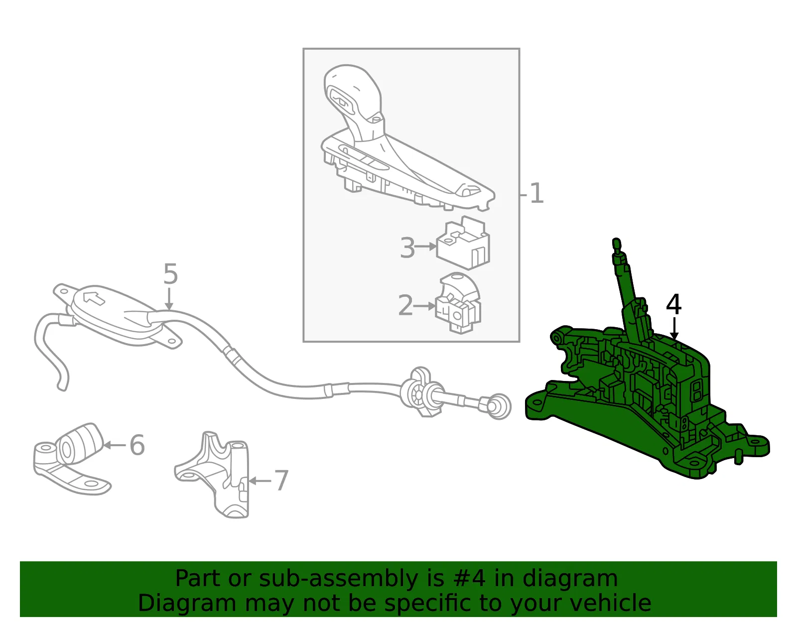 Shifter Assembly - GM (60009113) - view 5