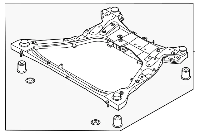Engine Cradle - Kia (62405-R0000)