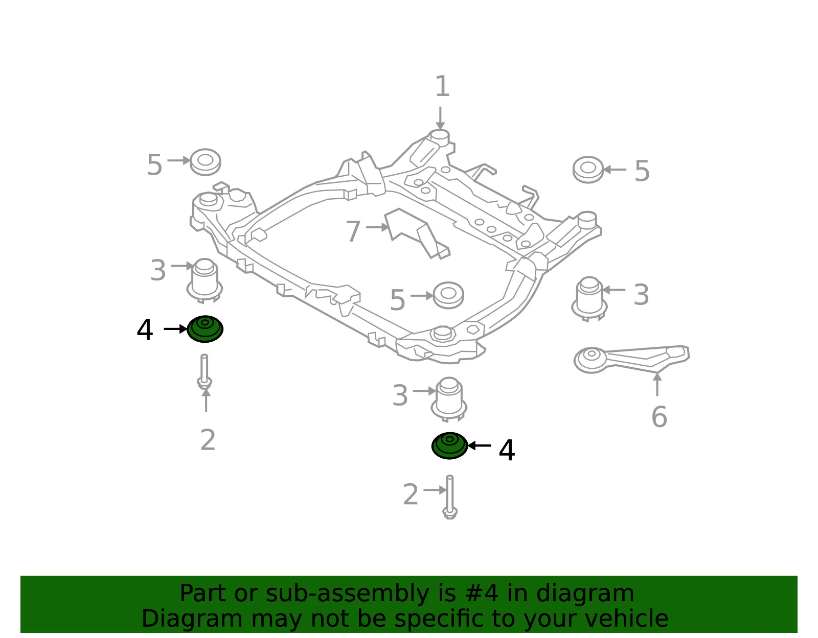 Engine Cradle Plate - Kia (62473-2D000) - view 2