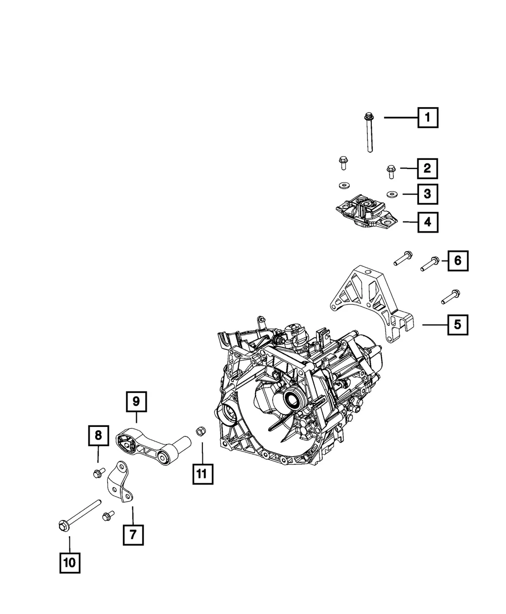 Engine Mount Bracket - Mopar (6510736AA) - view 2