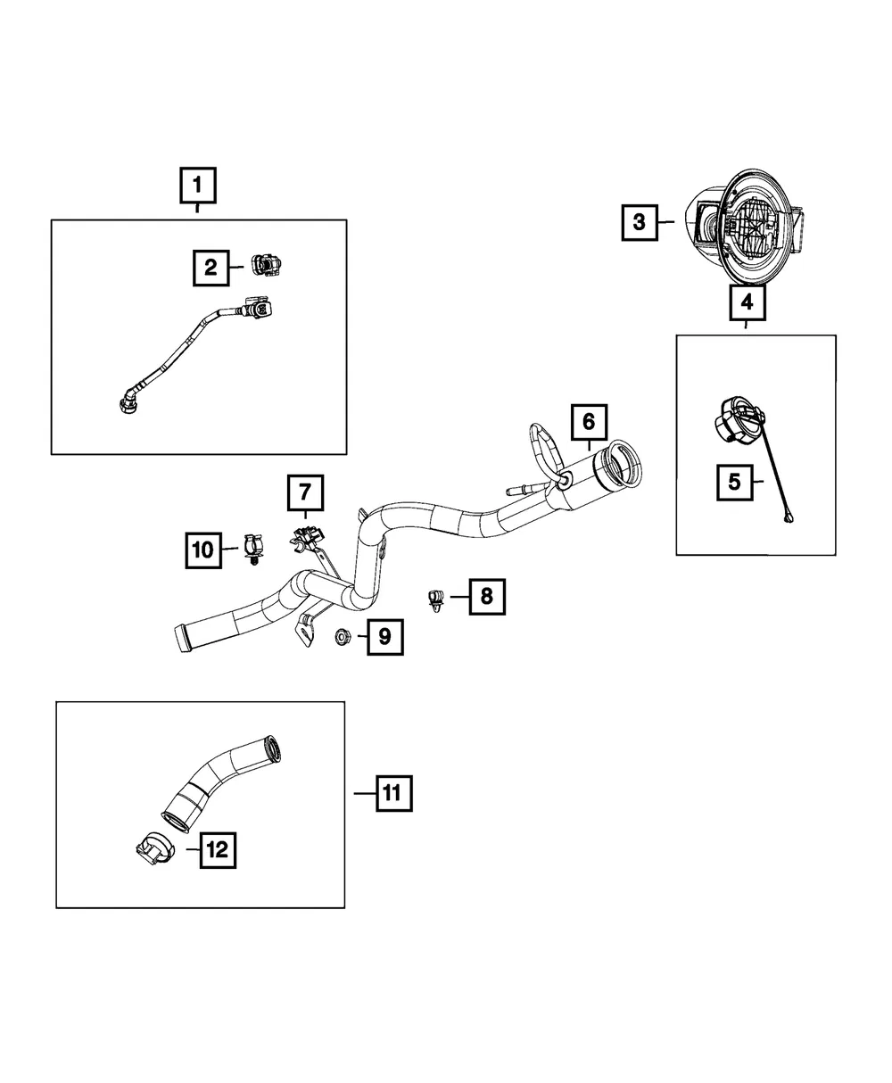 Fuel Line Clip - Mopar (6510885aa) - view 2