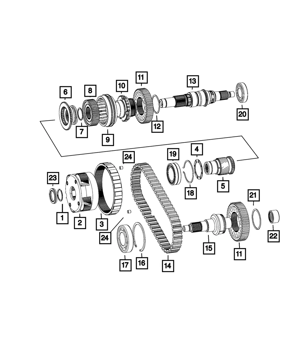 Transfer Case Planetary - Mopar (68001161AA) - view 4