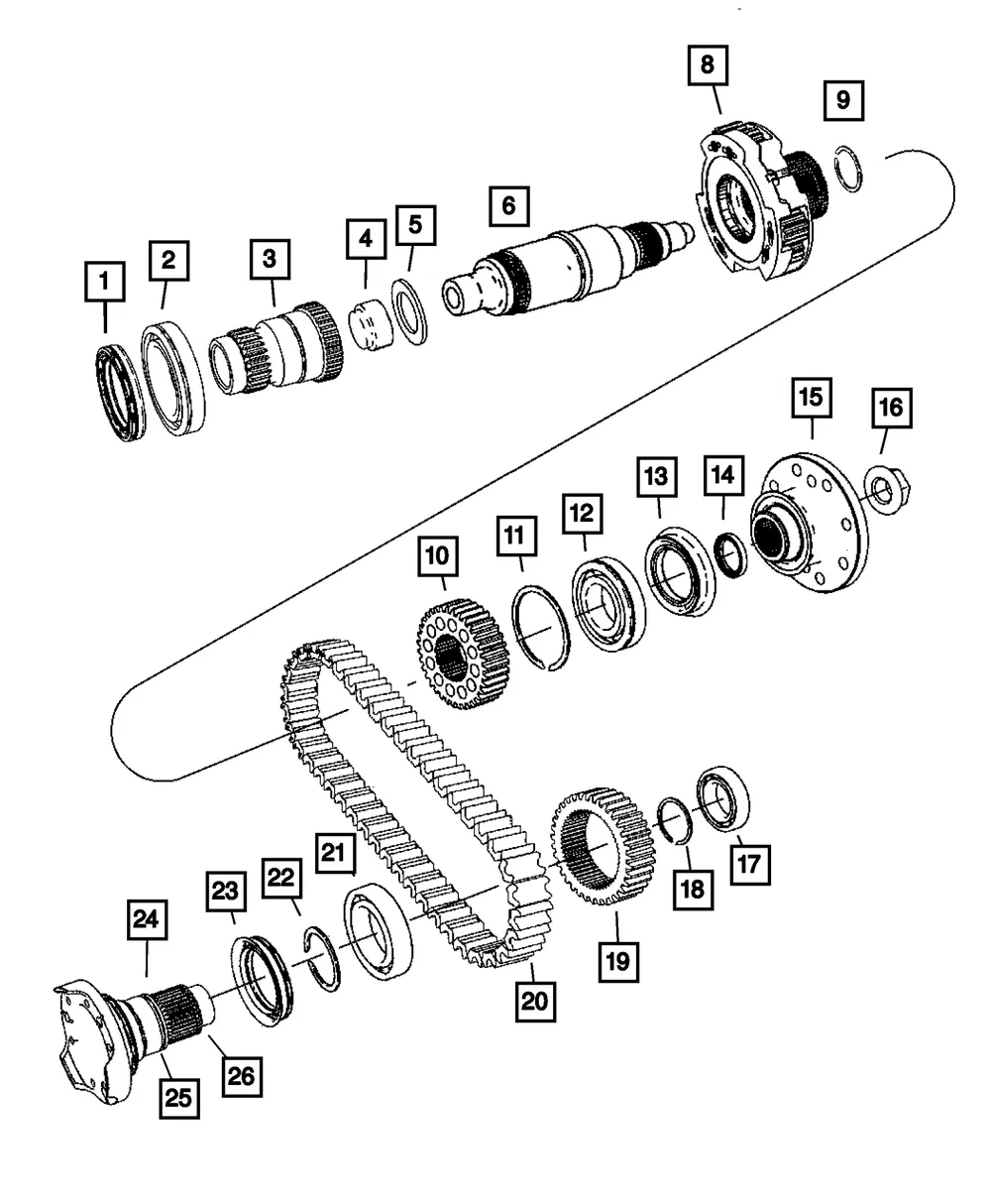Transfer Case Shaft Sleeve - Mopar (68001364aa)