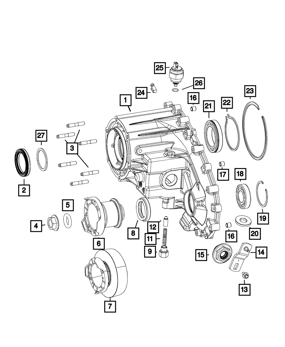 Transfer Case Flange - Mopar (68001935AA) - view 4