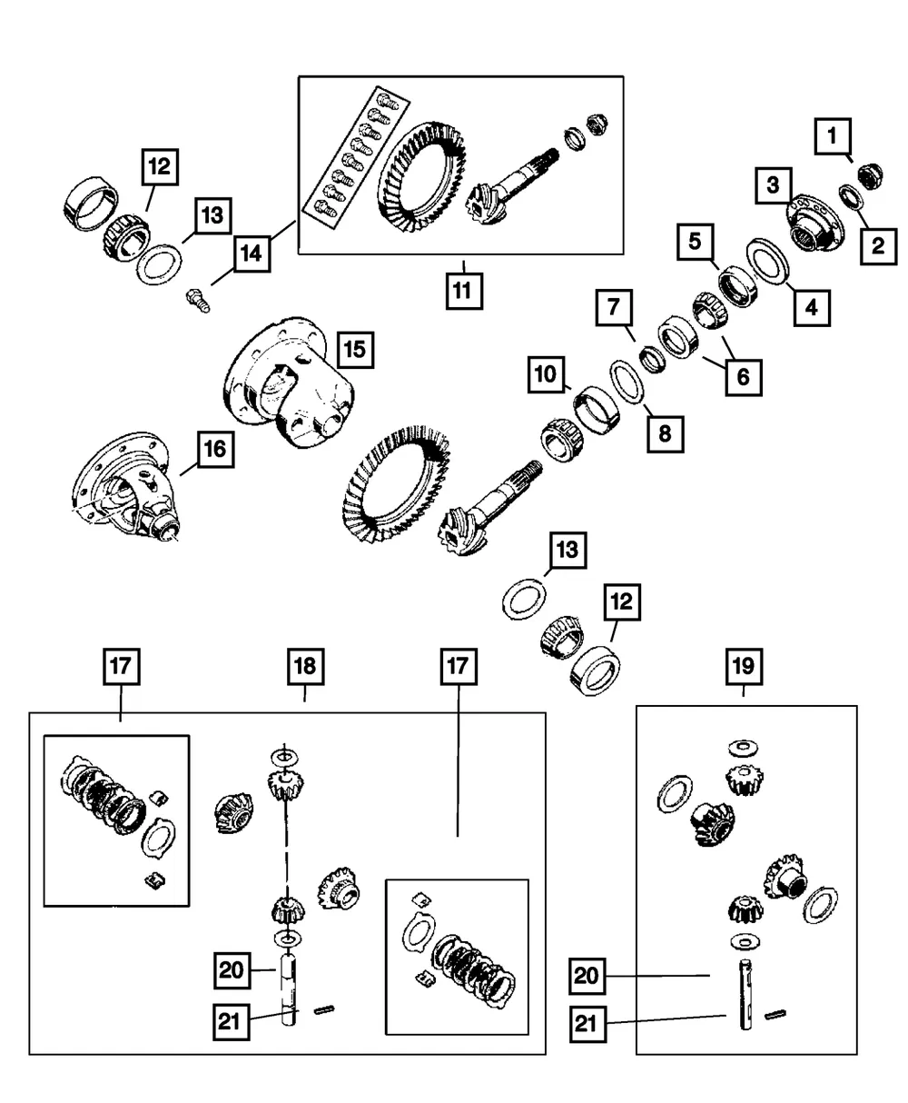 Differential Case - Mopar (68003266aa)
