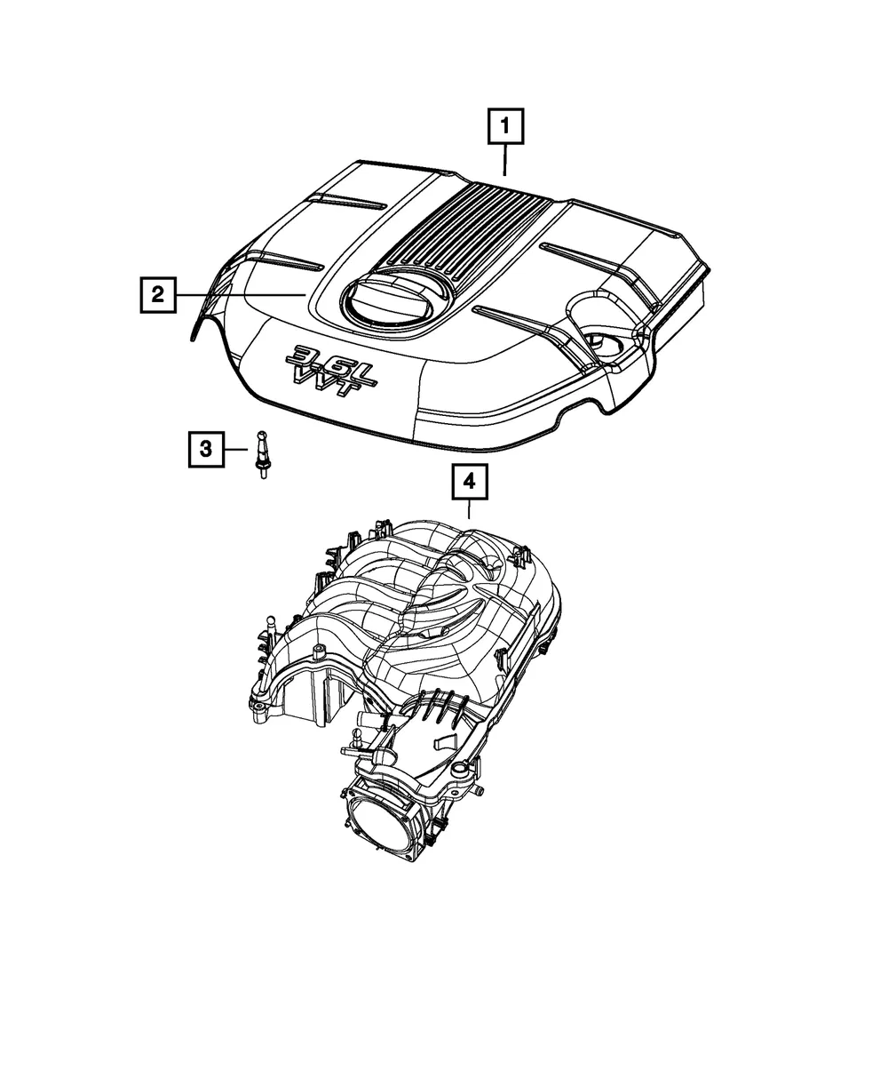 Engine Cover - Mopar (68022193AE) - view 4