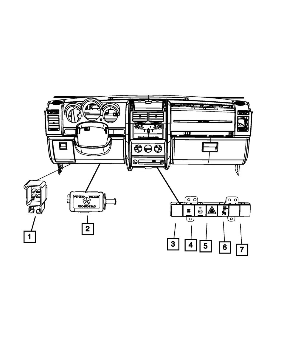 Clutch Starter Interlock Switch - Mopar (68029261AA) - view 5