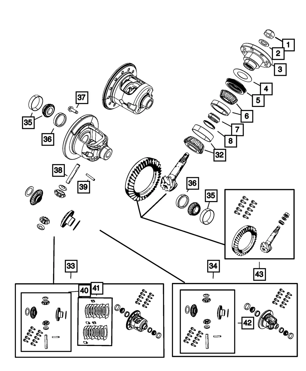 Differential Case Assembly - Mopar (68035642ab) - view 4