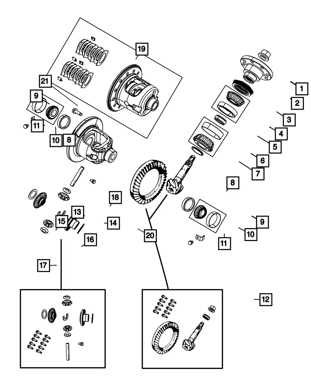 Differential Case Assembly - Mopar (68050784ah)