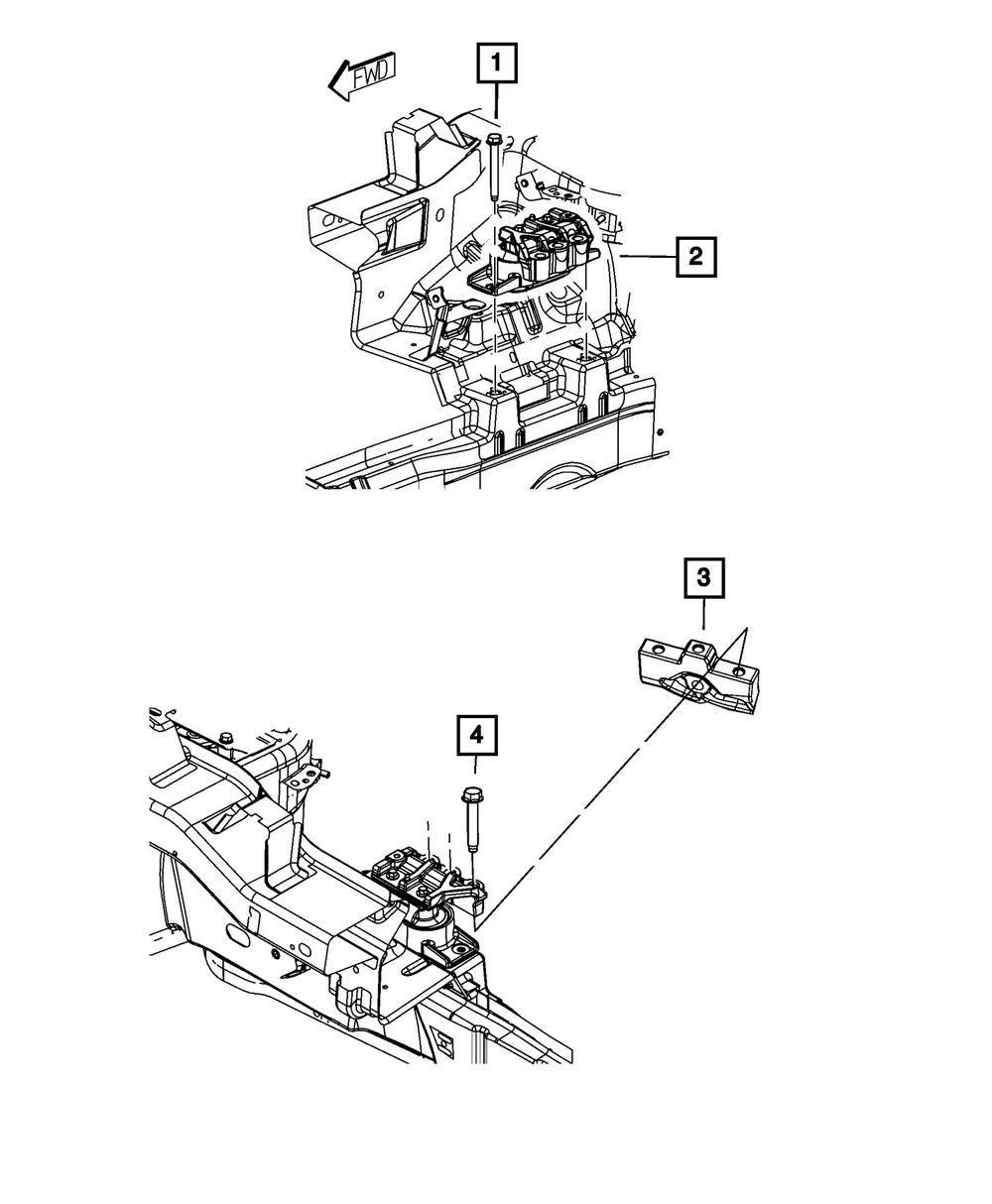 Engine Mount - Mopar (68054791AB) - view 8