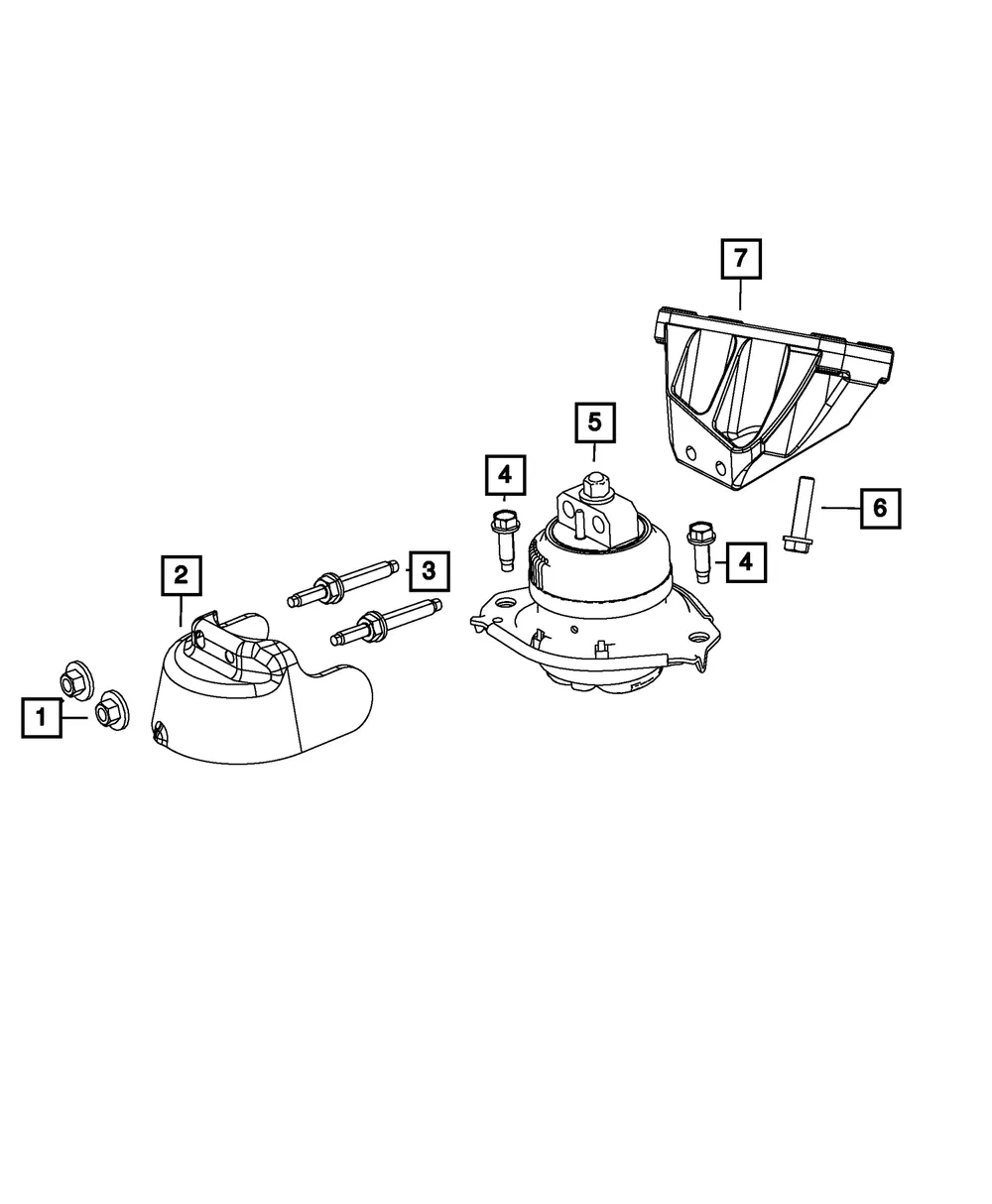 Engine Mount - Mopar (68062143AH) - view 3