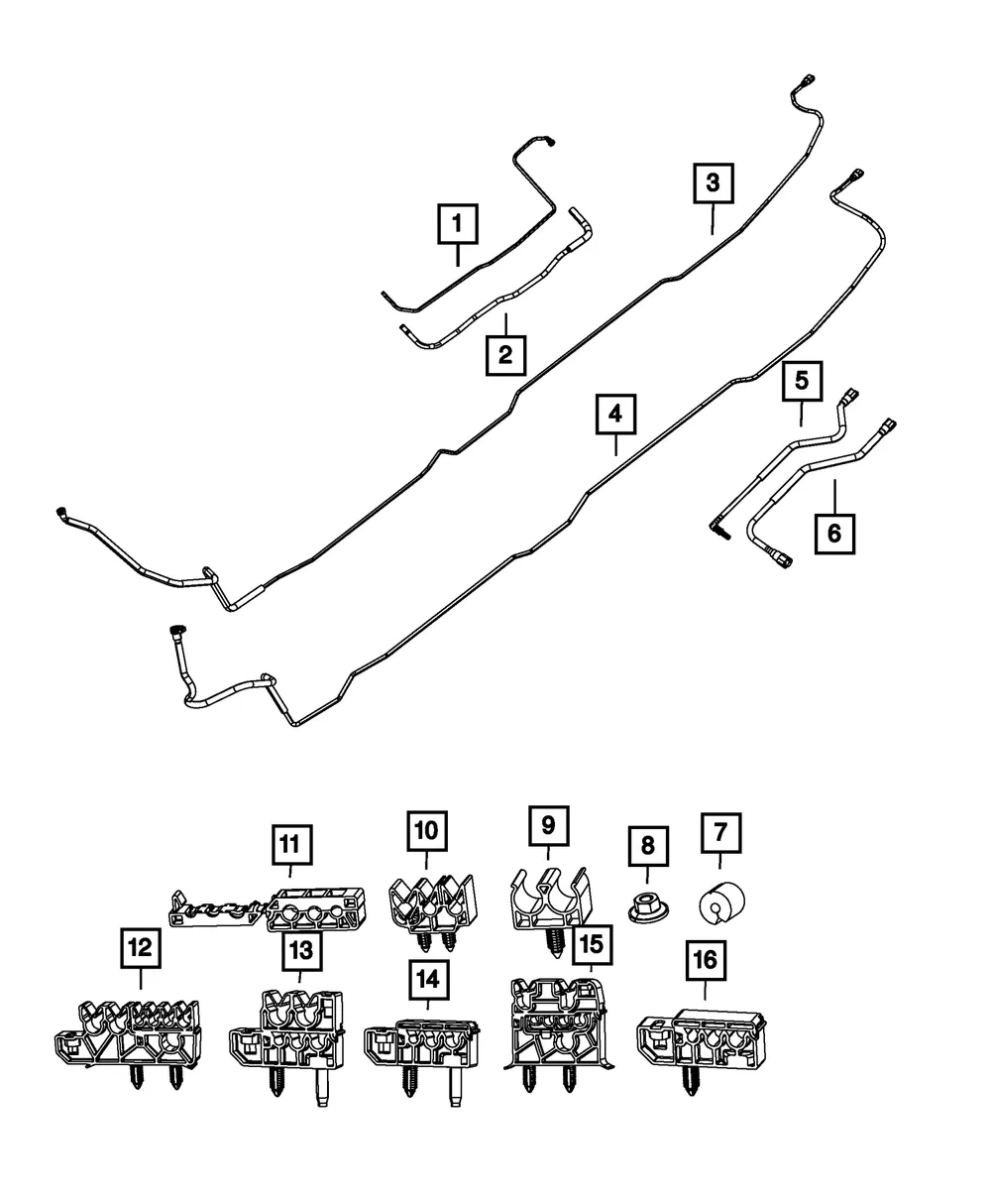 Fuel Return Tube - Mopar (68065359aa)