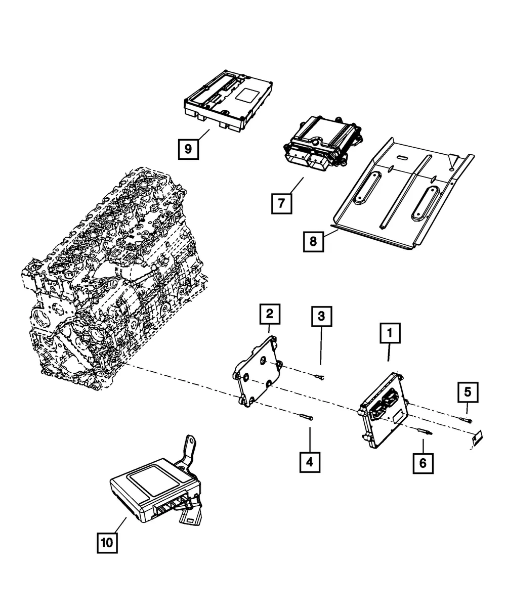 Transmission Control Module - Mopar (68071761AA) - view 4