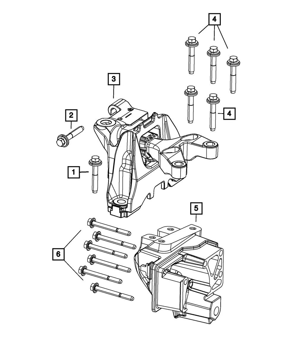 Engine Mount - Mopar (68081486AH) - view 4