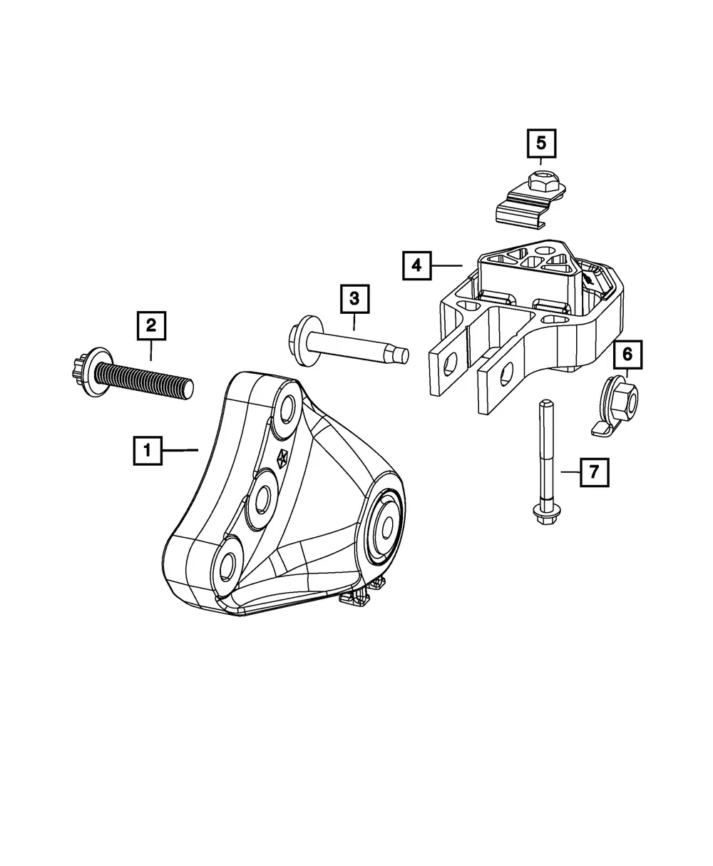 Engine Mount Bracket - Mopar (68081497ad)