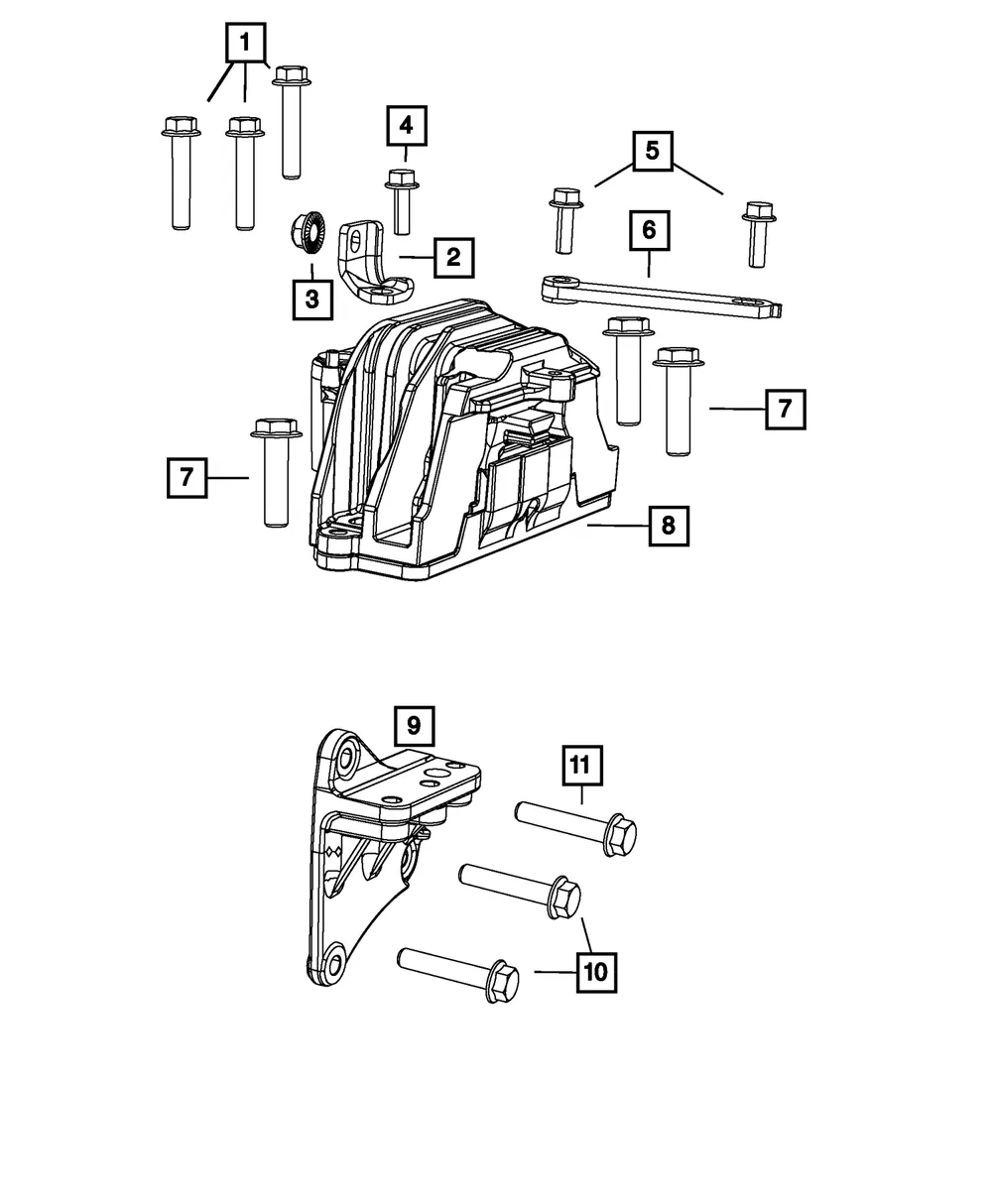 Engine Mount Bracket - Mopar (68084049AA) - view 2