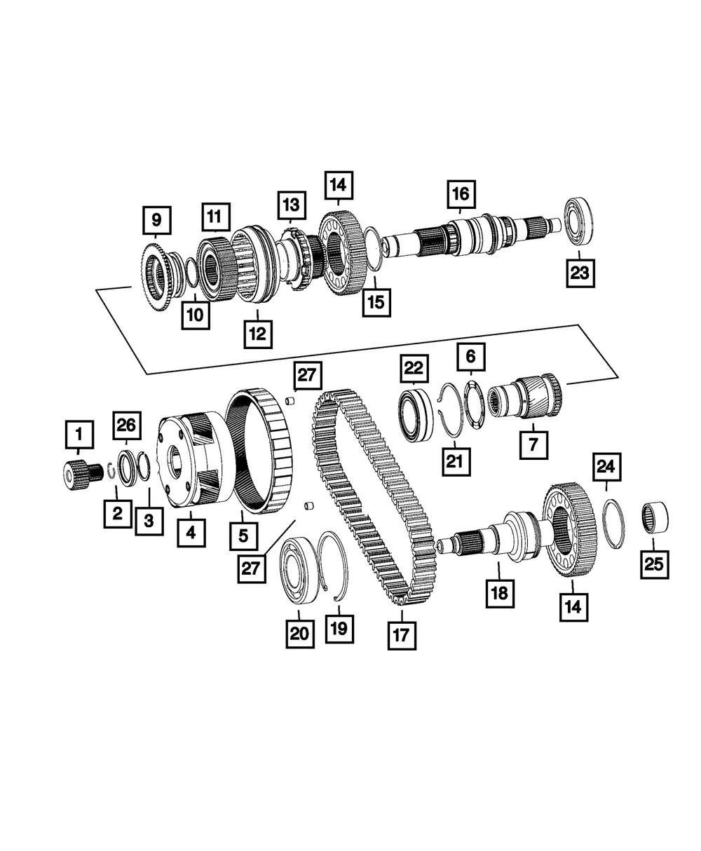 Transfer Case Adapter - Mopar (68087998aa)