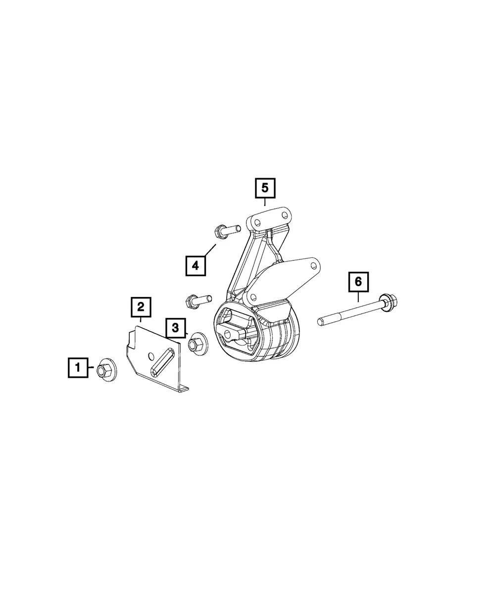 Engine Mount Insulator, Right Side - Mopar (68089042ag) - view 3