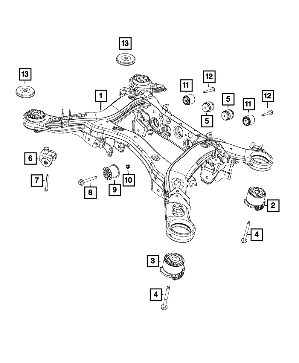Differential Mount - Mopar (68091399AA) - view 4