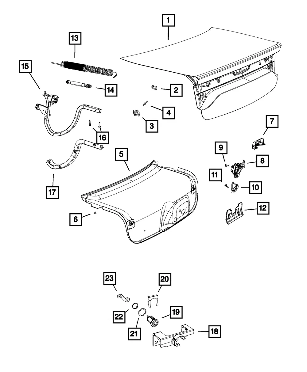 Lock Cylinder Retainer - Mopar (68091508ab)