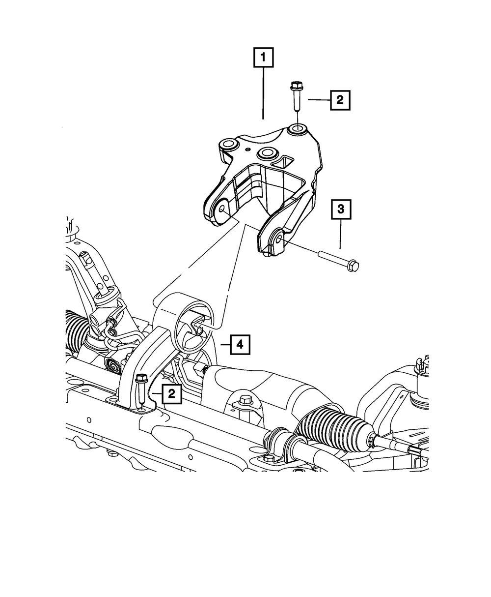 Engine Mount - Mopar (68092910ab) - view 4