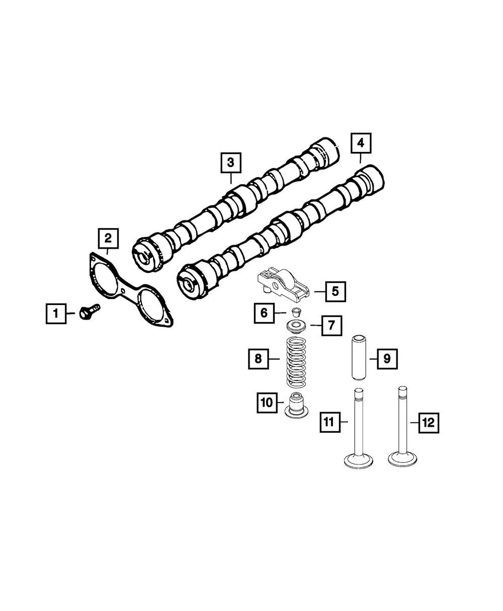 Engine Intake Valve - Mopar (68099616aa)