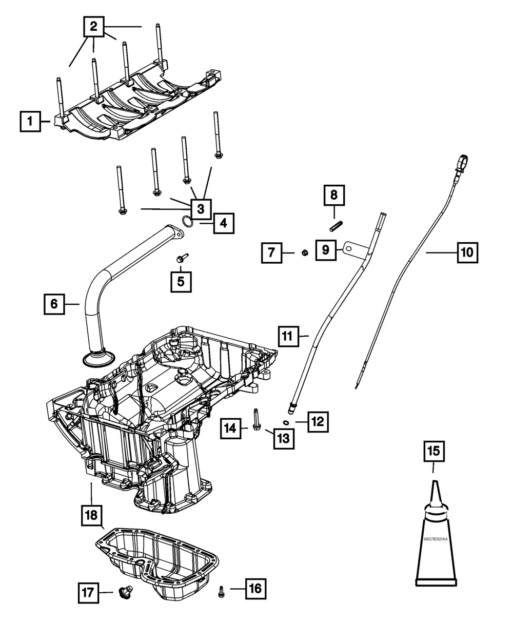 Engine Oil Level Indicator - Mopar (68103862AA) - view 5
