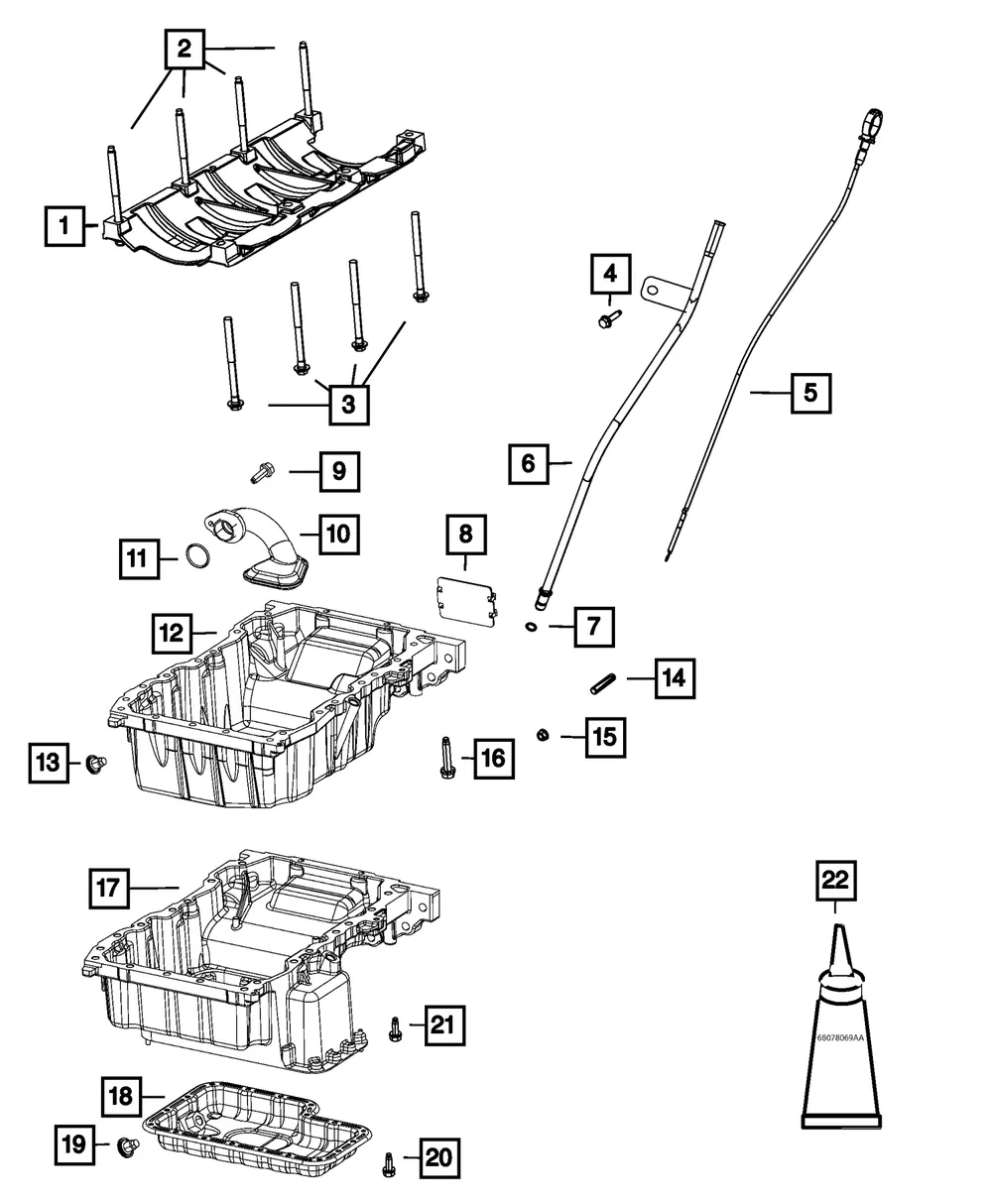 Engine Oil Level Indicator - Mopar (68105200ac) - view 3