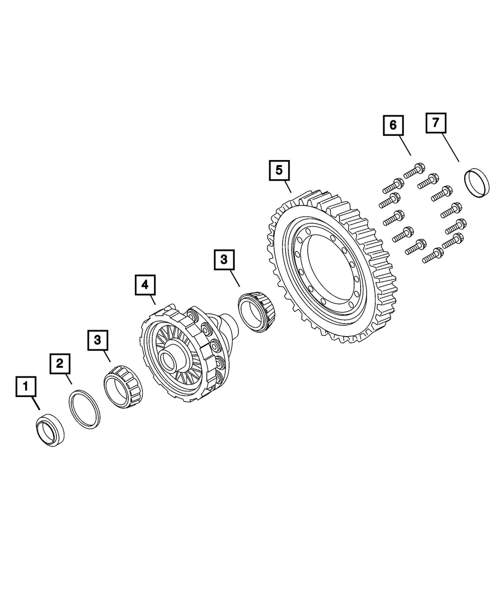 Differential Case Bearing - Mopar (68120324aa)