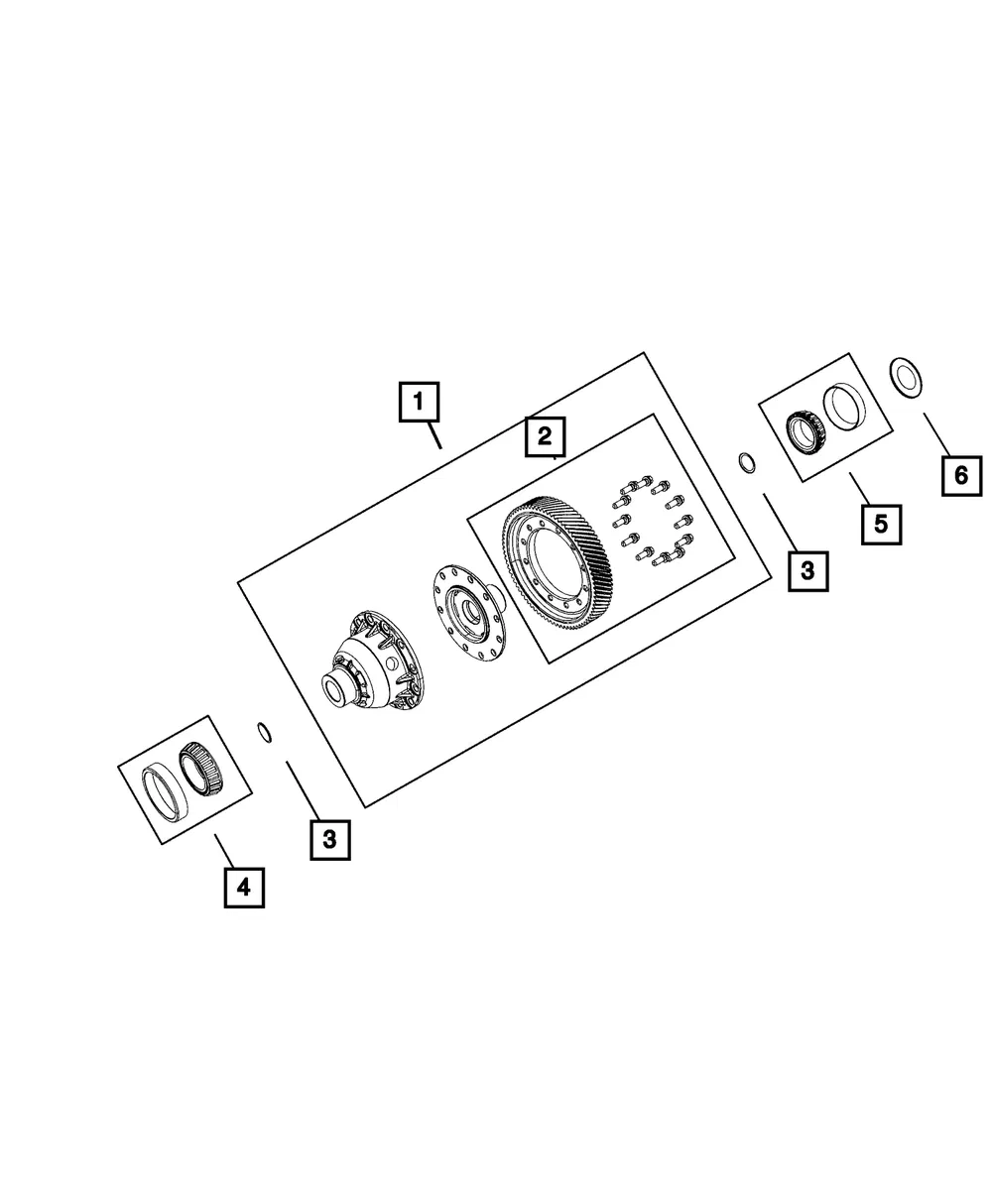 Differential Bearing Shim - Mopar (68146373aa)
