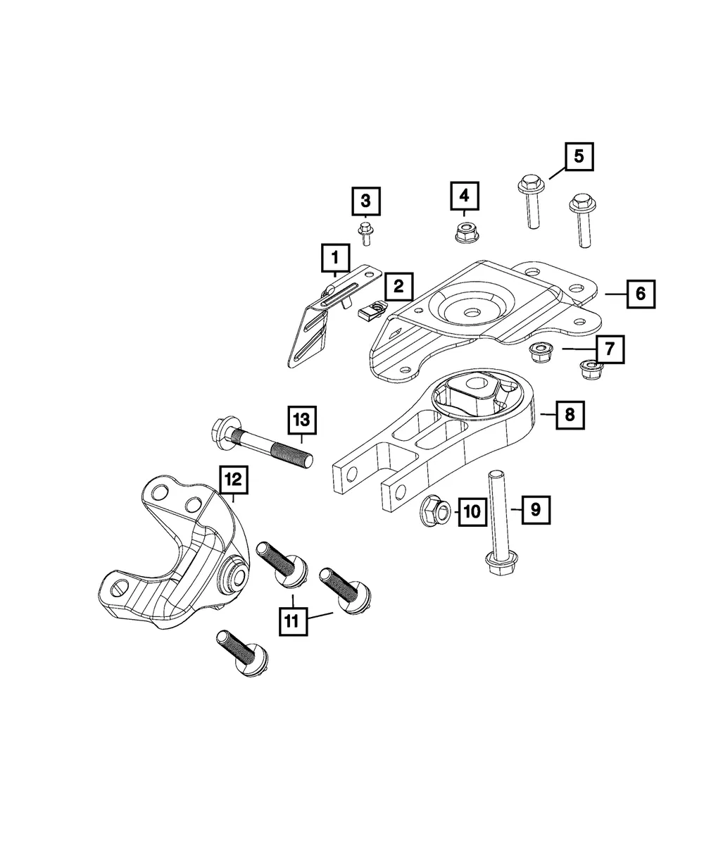 Engine Mount - Mopar (68157441AD) - view 9