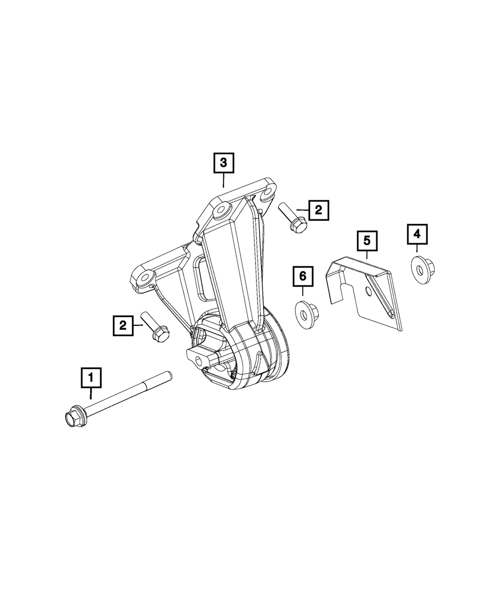 Engine Mount Insulator, Left Side - Mopar (68159627af) - view 4
