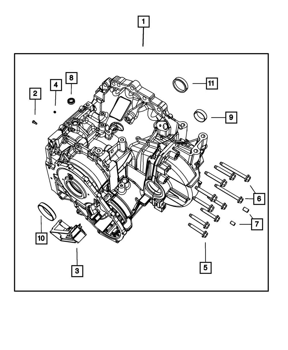 Trans-Axle Case - Mopar (68166229ab)