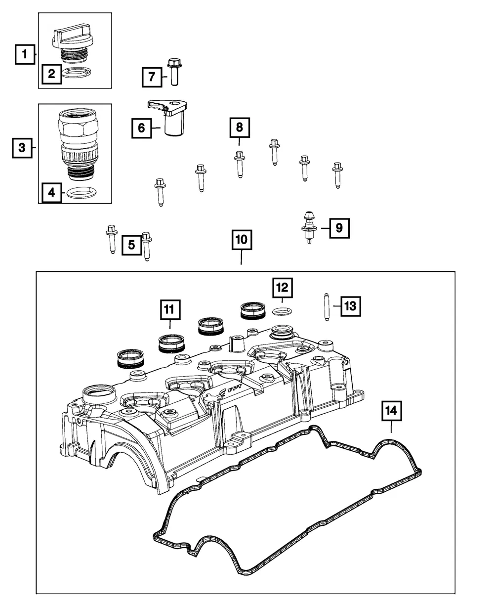 Spark Plug Tube Seal - Mopar (68166329AA) - view 7