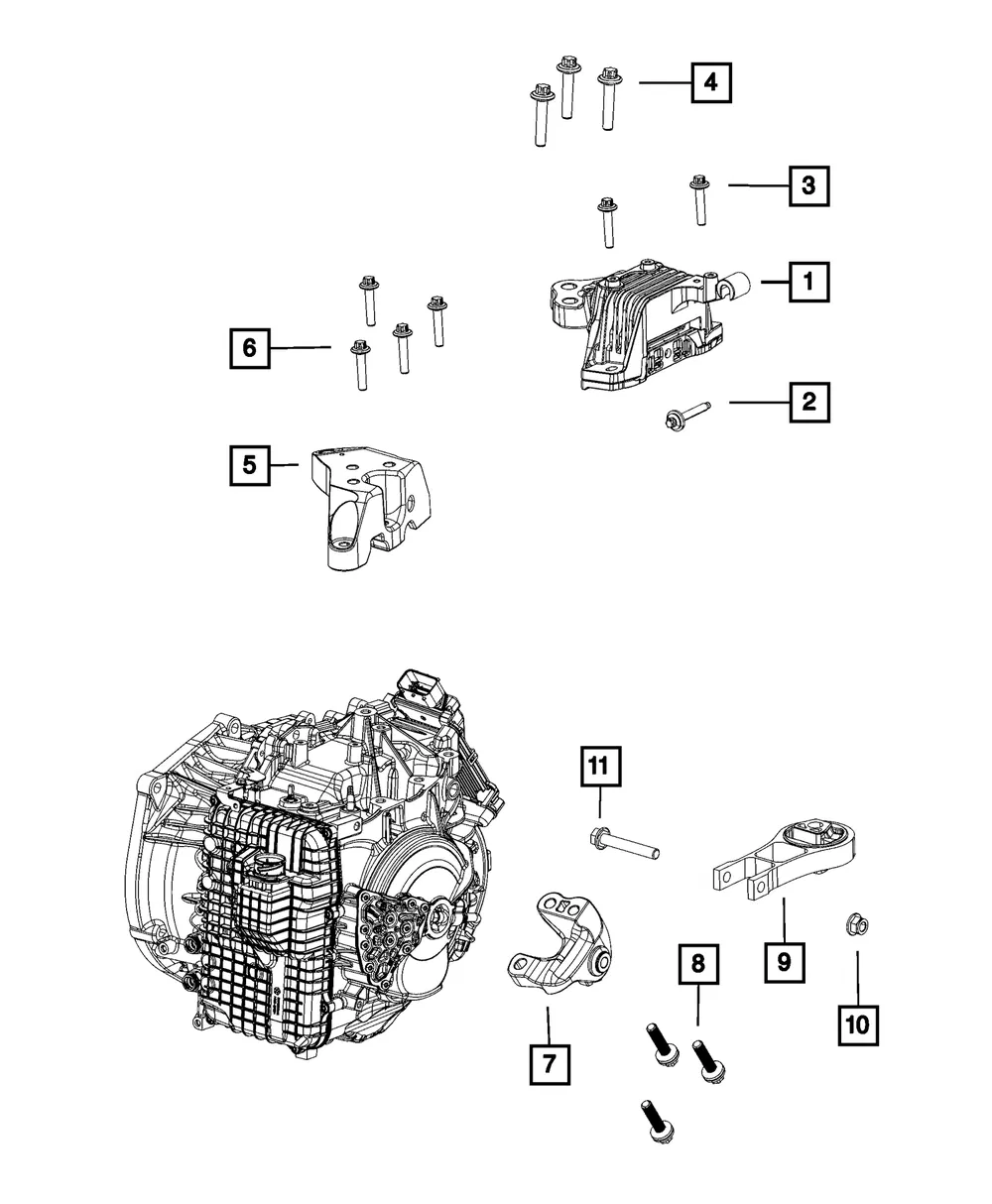 Engine Mount - Mopar (68172349AC) - view 6