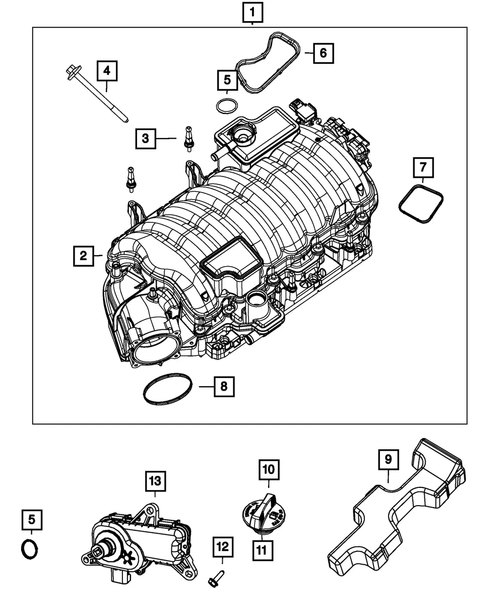 Engine Intake Manifold Kit - Mopar (68190715AB) - view 4