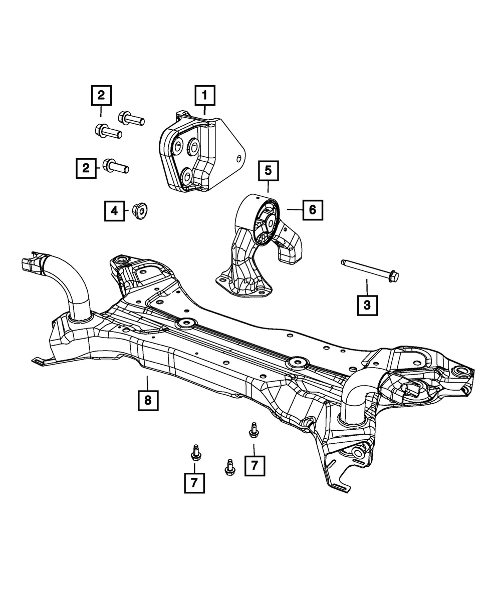 Engine Mount - Mopar (68195039AC) - view 4