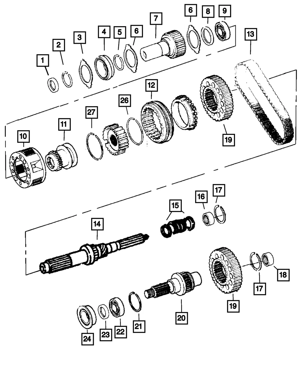 Transfer Case Planetary - Mopar (68196327aa)