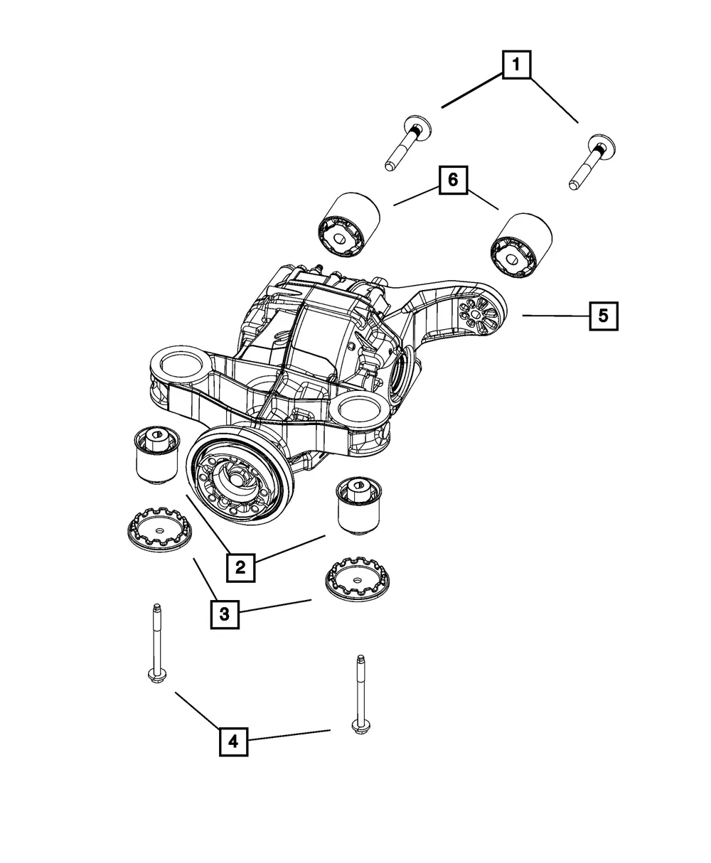 Differential Mount - Mopar (68199993AB) - view 3