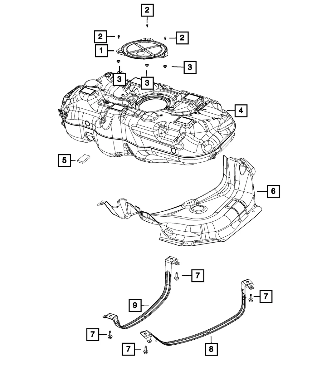 Fuel Pump Access Cover - Mopar (68201429aa)