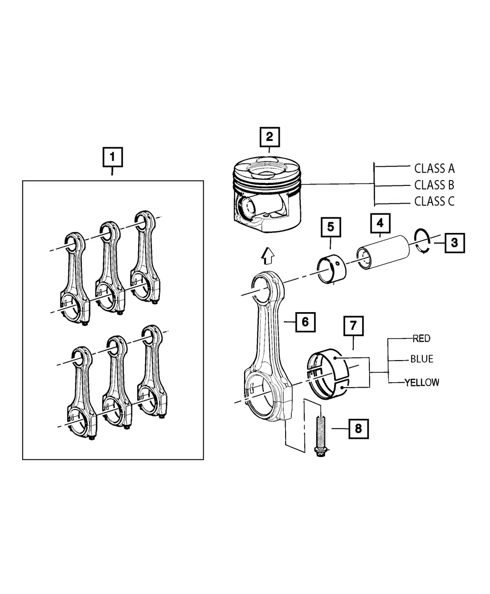 Piston Pin Ring - Mopar (68211169aa) - view 2