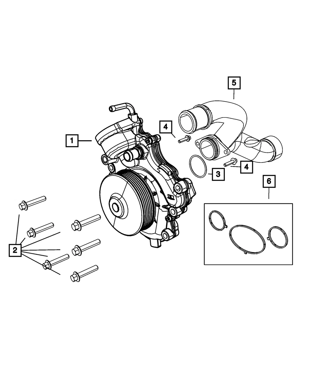 Water Pump - Mopar (68211202AB) - view 9