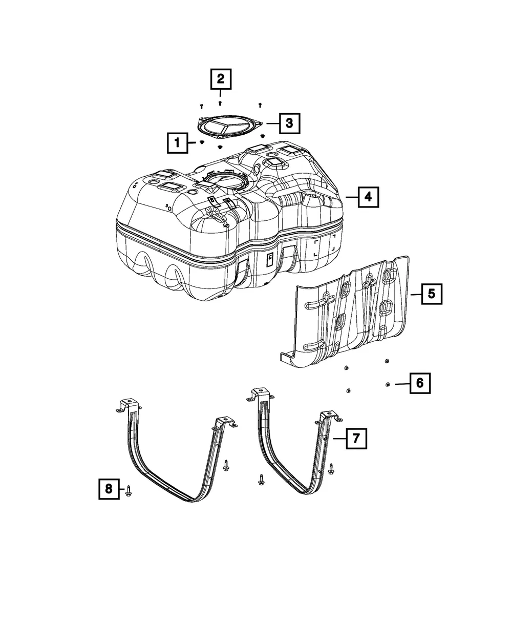 Fuel Tank Heat Shield - Mopar (68211684aa)