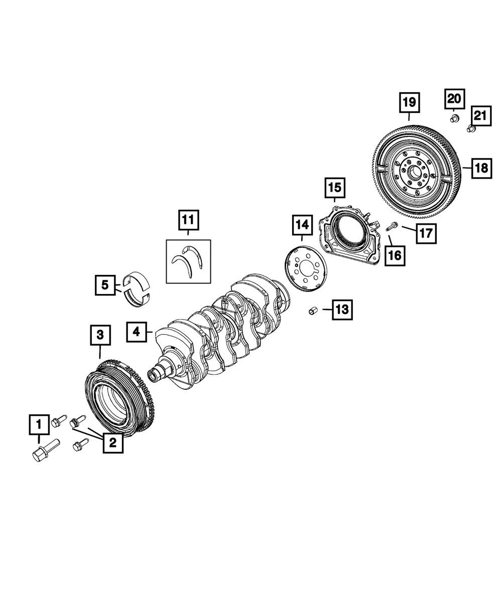 Engine Crankshaft Kit - Mopar (68212067AA) - view 5