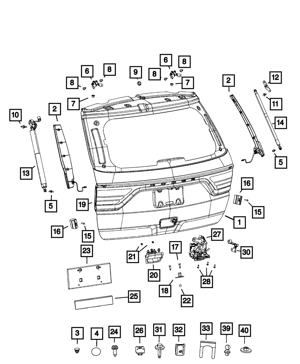 Lock Cylinder Retainer - Mopar (68217560aa)