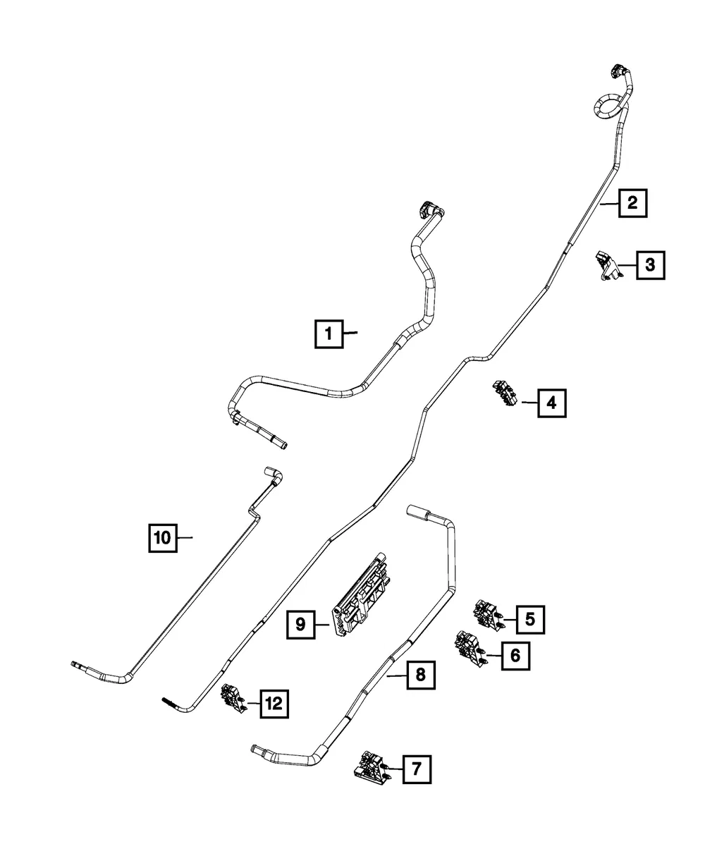 Fuel Bundle Clip - Mopar (68223758AA) - view 3