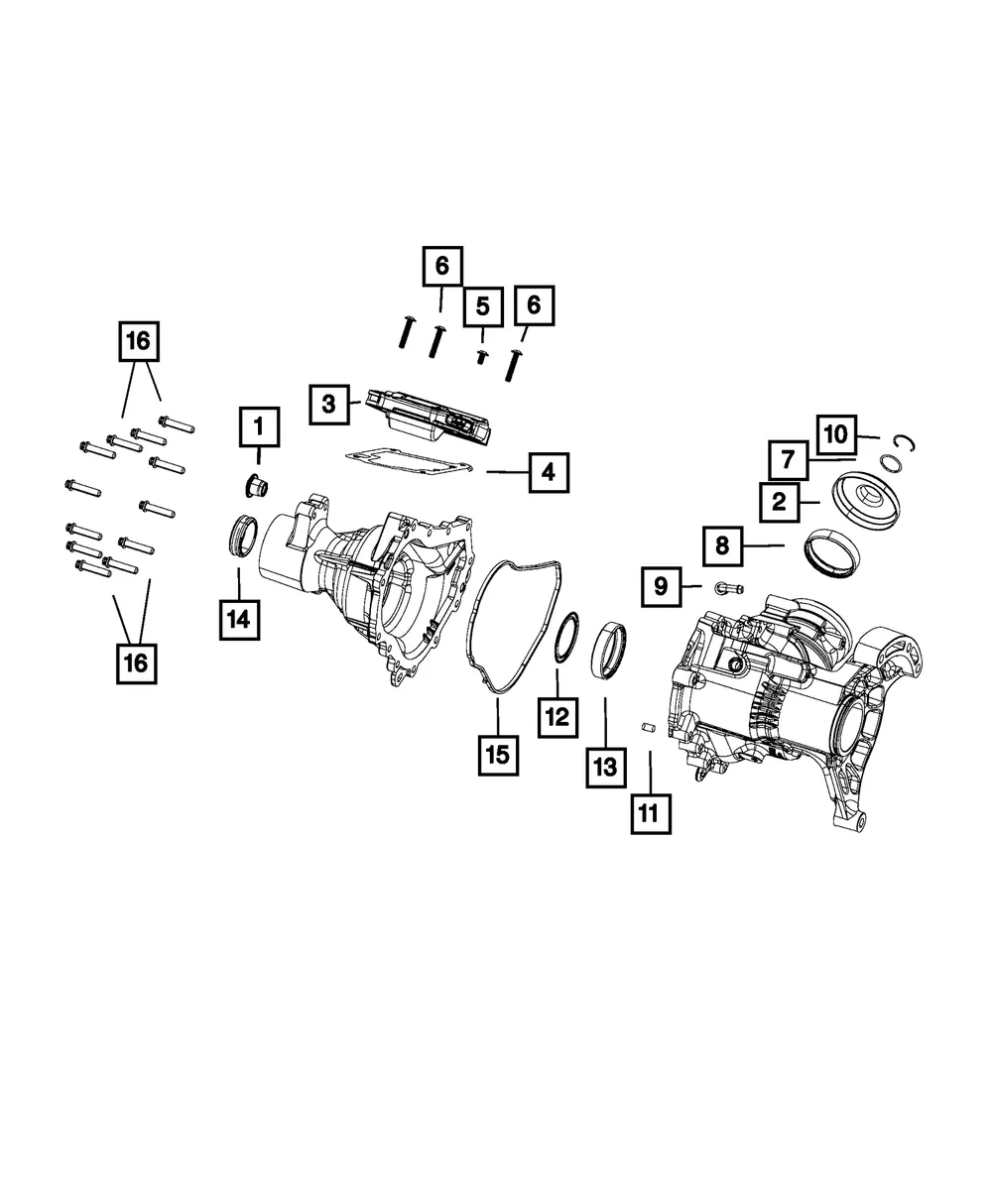 Transfer Case Gasket - Mopar (68226170AA) - view 2