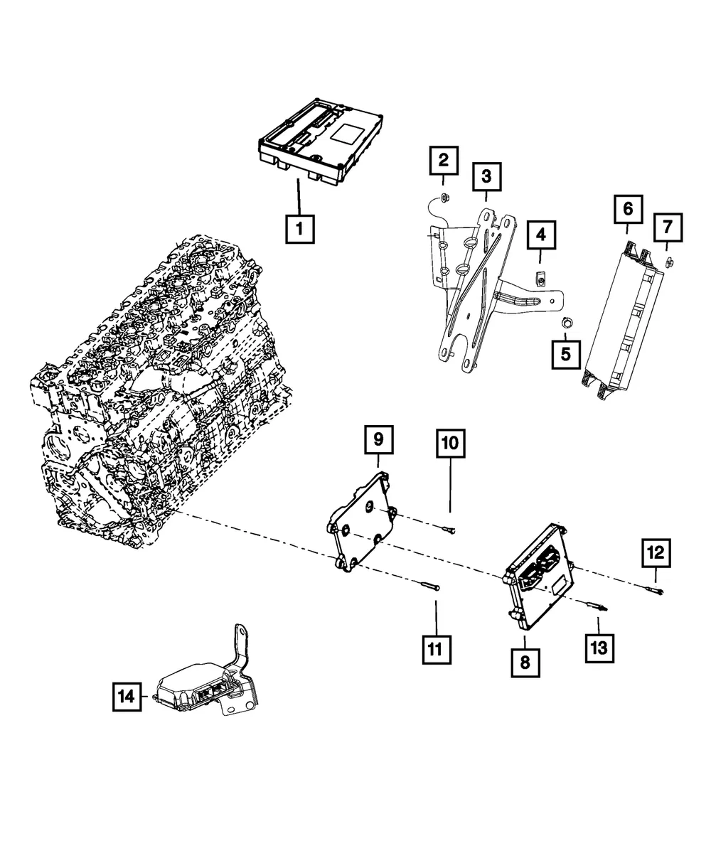 Transmission Control Modul - Mopar (68227783aa) - view 18